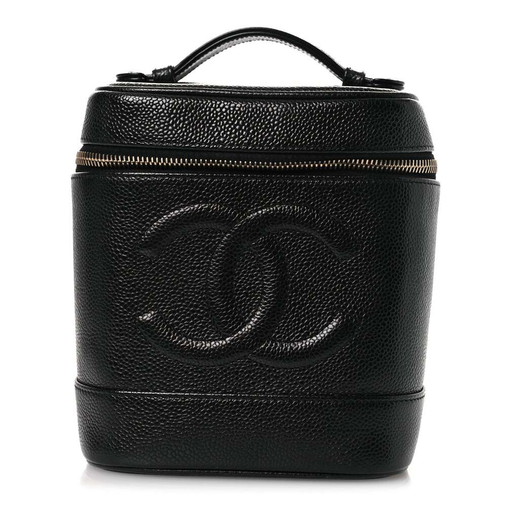 Chanel Caviar Vanity Cosmetic Case #253067C12B